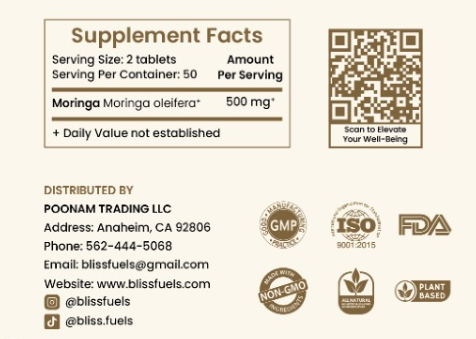 Moringa Tablets – Daily Energy & Nutrient-Rich Superfood
