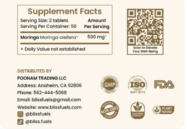 BlissFuels™ Moringa Bundle – Powder + Tablets | Natural Energy, Immunity & Digestion