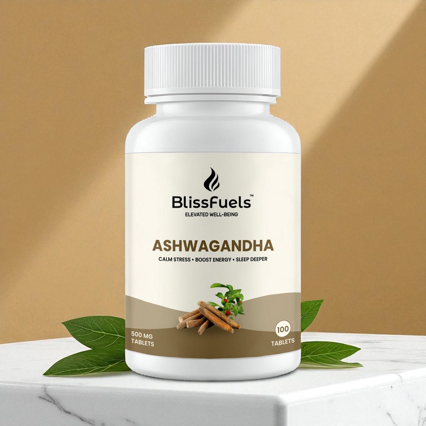 BlissFuels™ Daily Vitality Bundle | Ashwagandha Tablets + Moringa Tablets + Amla Powder