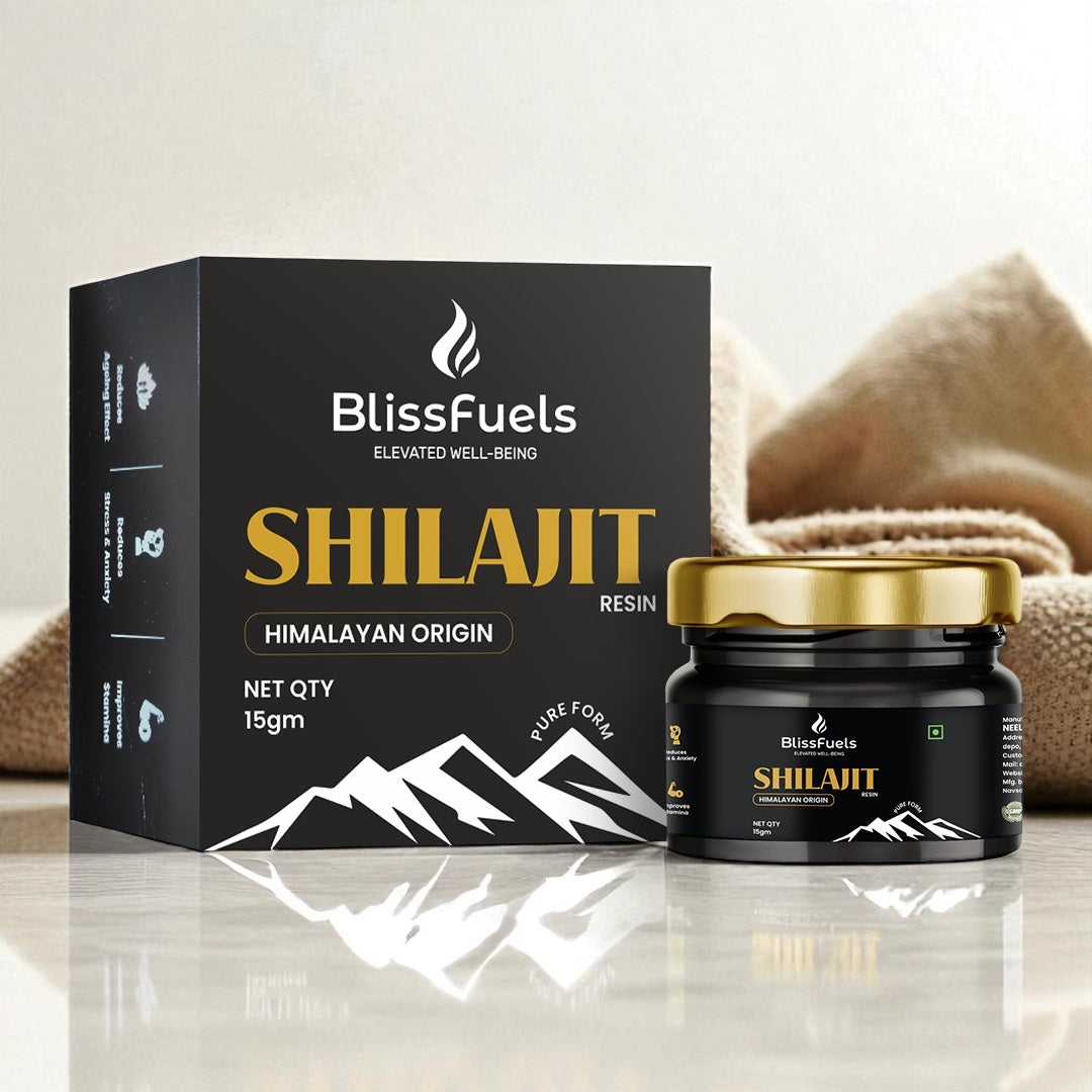 BlissFuels™ Energy & Endurance Bundle – Shilajit Resin + Moringa Tablets