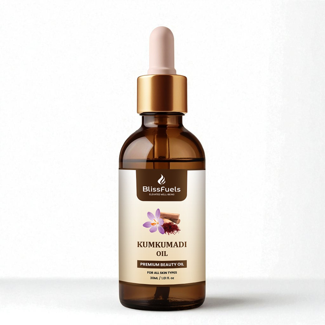 BlissFuels™ Kumkumadi Oil – Premium Natural Beauty Oil for Radiant, Glowing Skin (30ml)