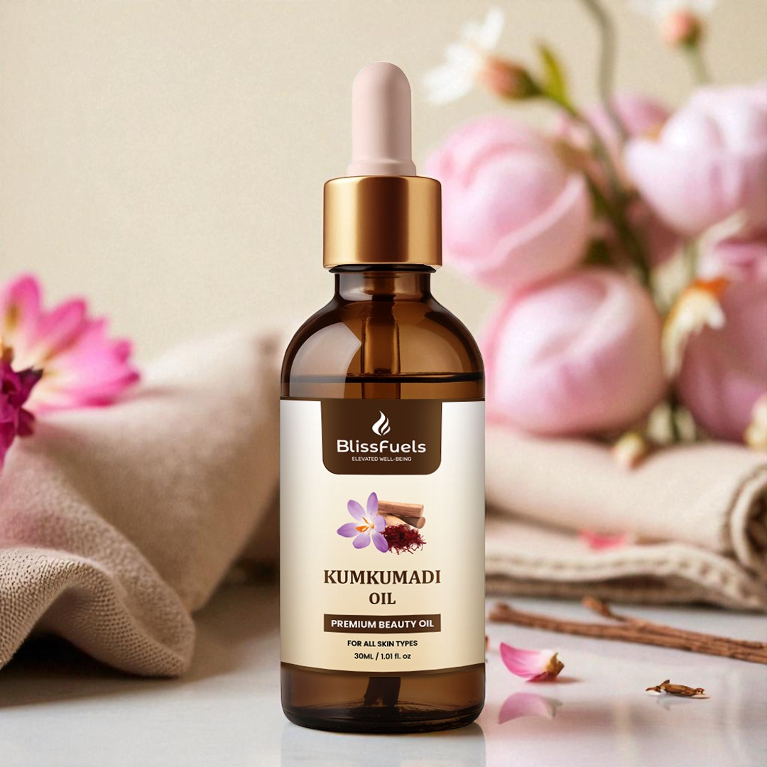 BlissFuels™ Kumkumadi Oil – Premium Natural Beauty Oil for Radiant, Glowing Skin (30ml)
