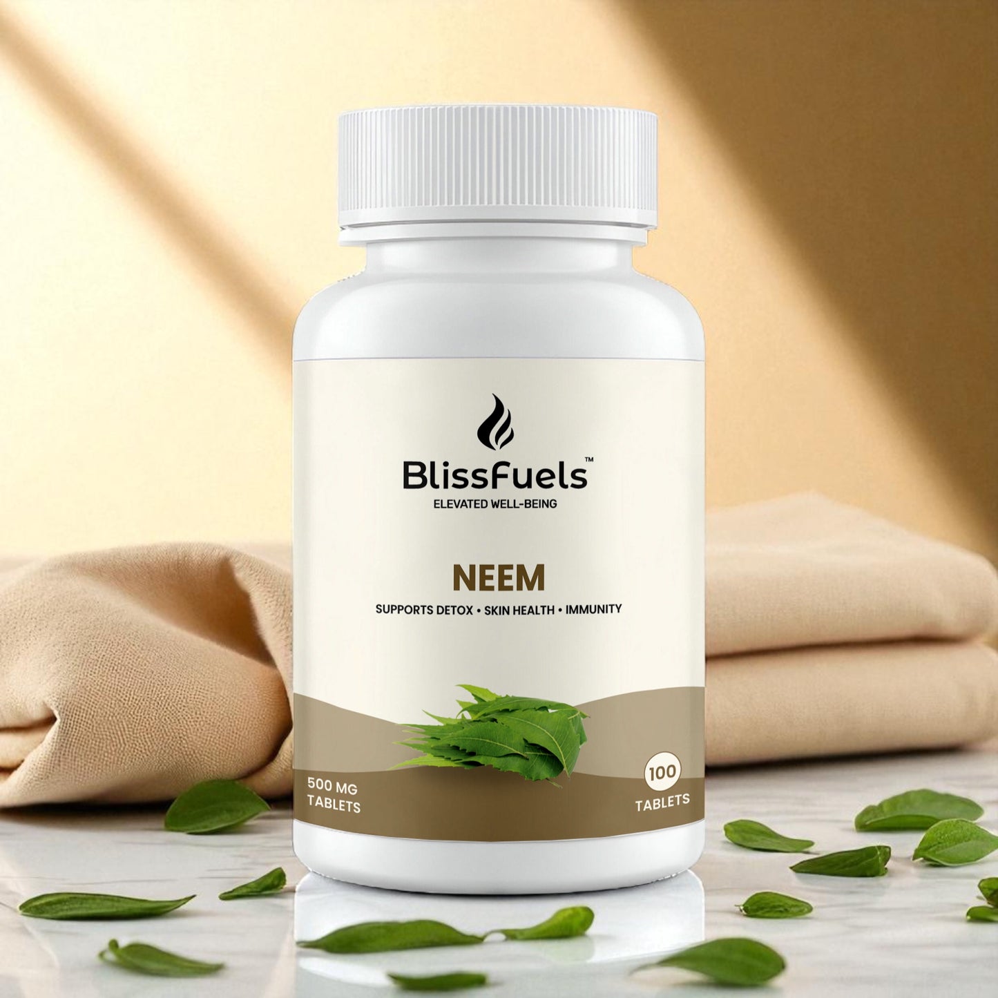 BlissFuels™ Fall Immunity Shield Bundle – Immunity Tea + Neem Tablets + Ashwagandha Tablets