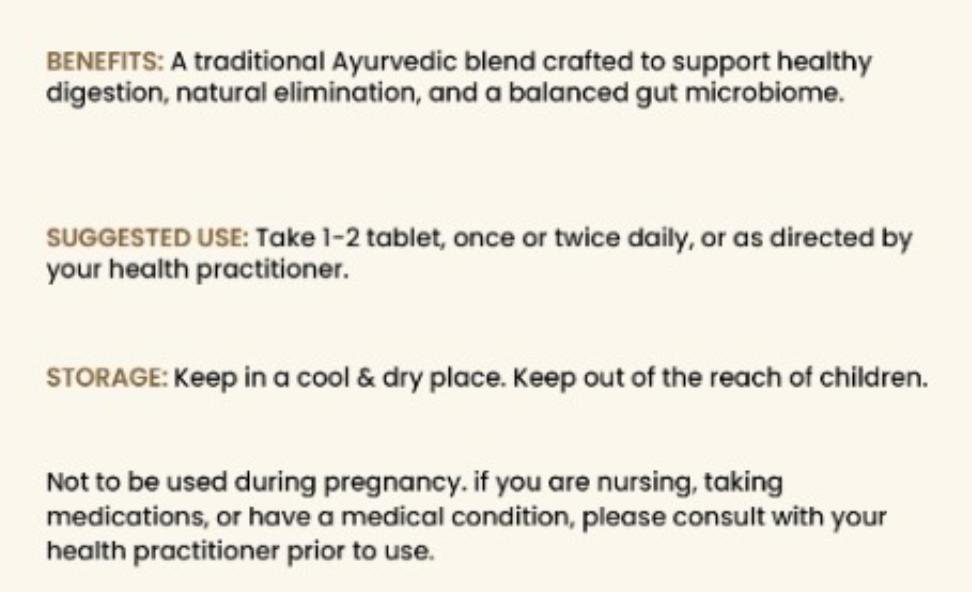 Triphala Tablets – Natural Gut Cleanse, Detox & Digestion Support by BlissFuels™