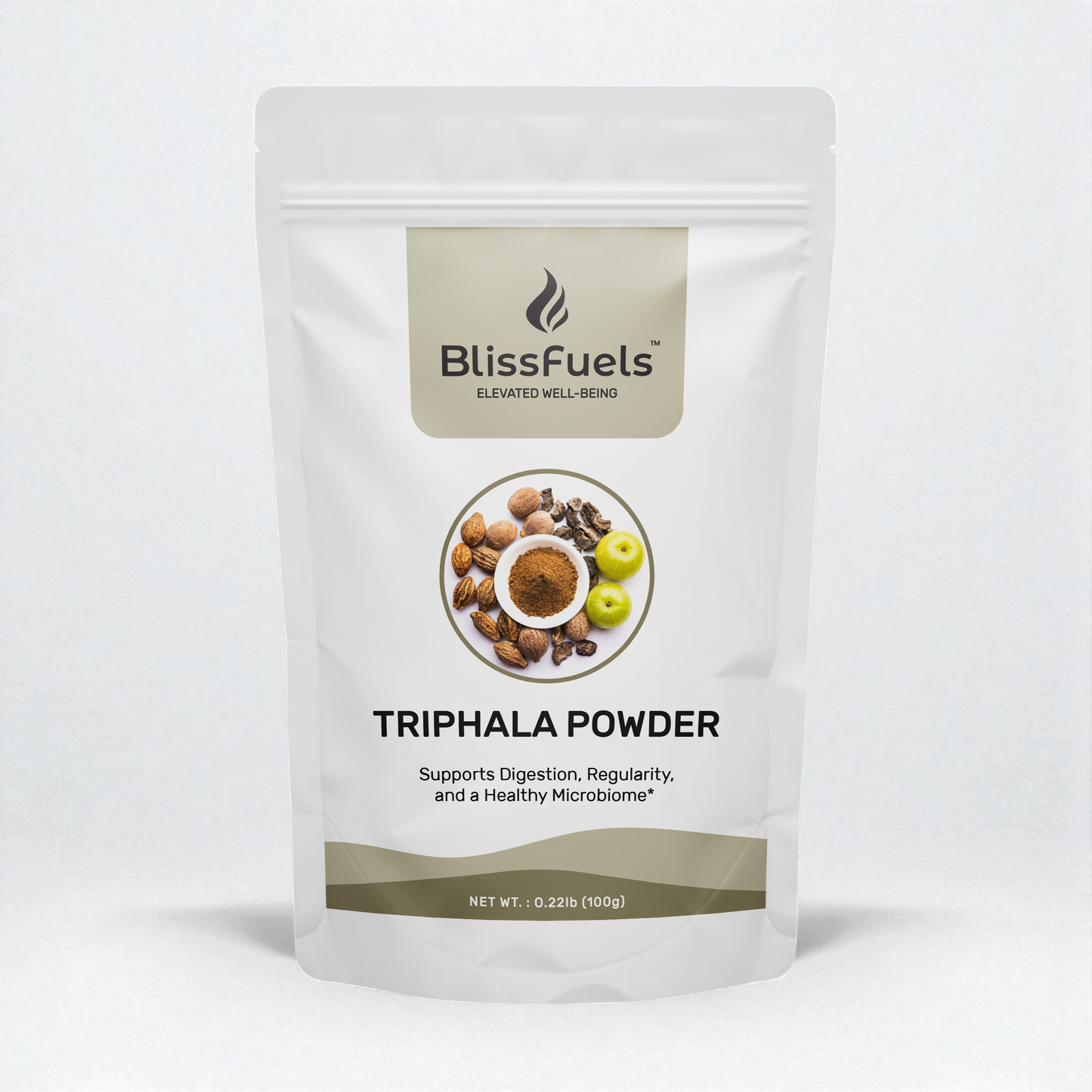 BlissFuels™ Fall Reset Bundle – Triphala Powder + Ashwagandha Tablets + Immunity Tea