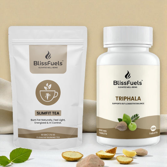 BlissFuels™ Weight Management Bundle – SlimFit Tea + Triphala Tablets