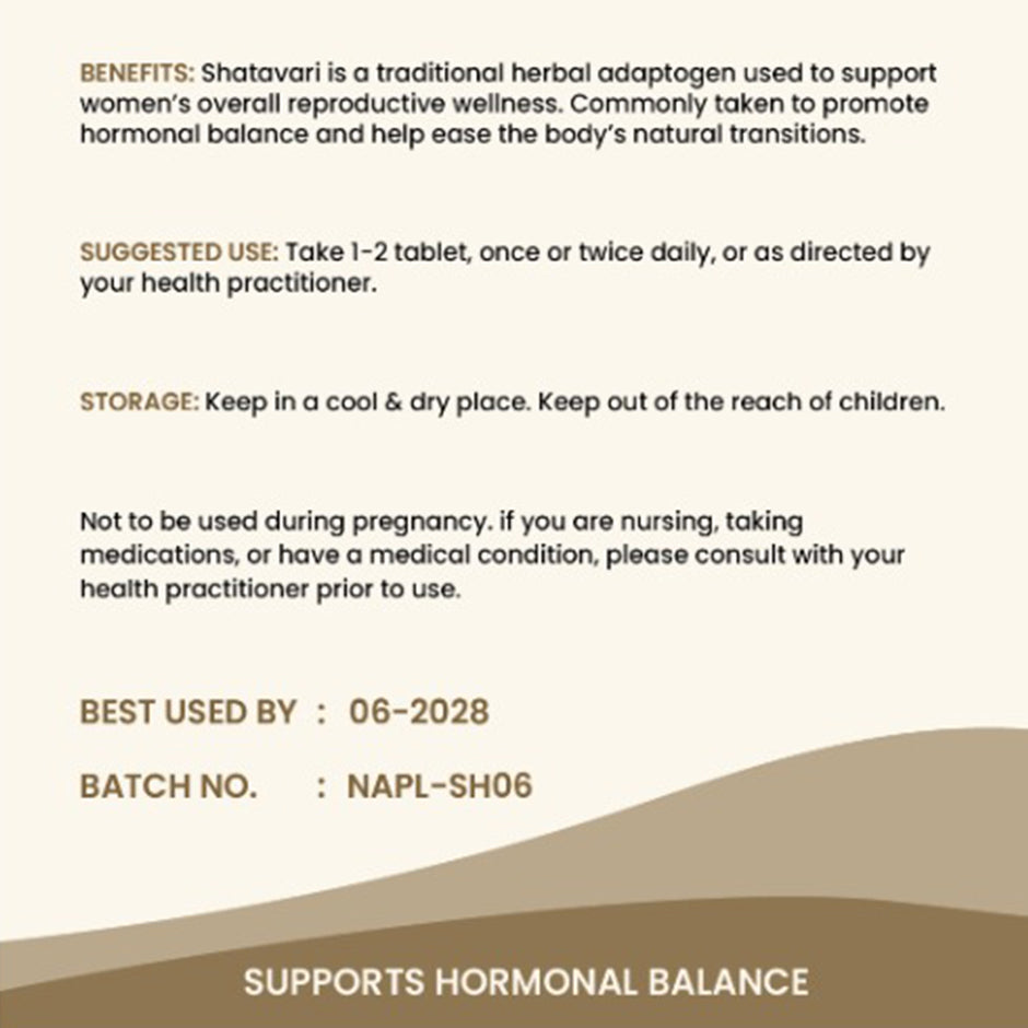 Shatavari Tablets – Female Wellness & Hormonal Balance Support