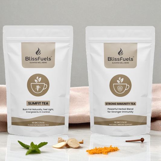 BlissFuels™ Slim & Strong Tea Bundle – SlimFit Tea + Immunity Tea
